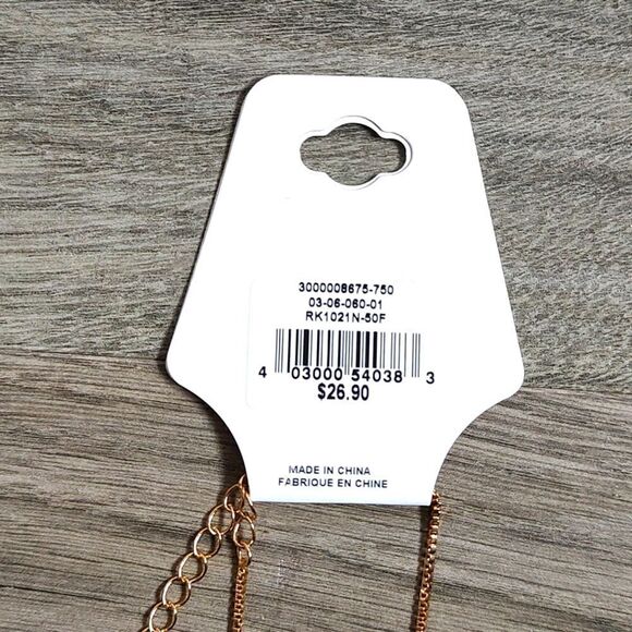 Ricki's New With Tag Gold Monogram Letter F Necklace - Picture 7 of 7